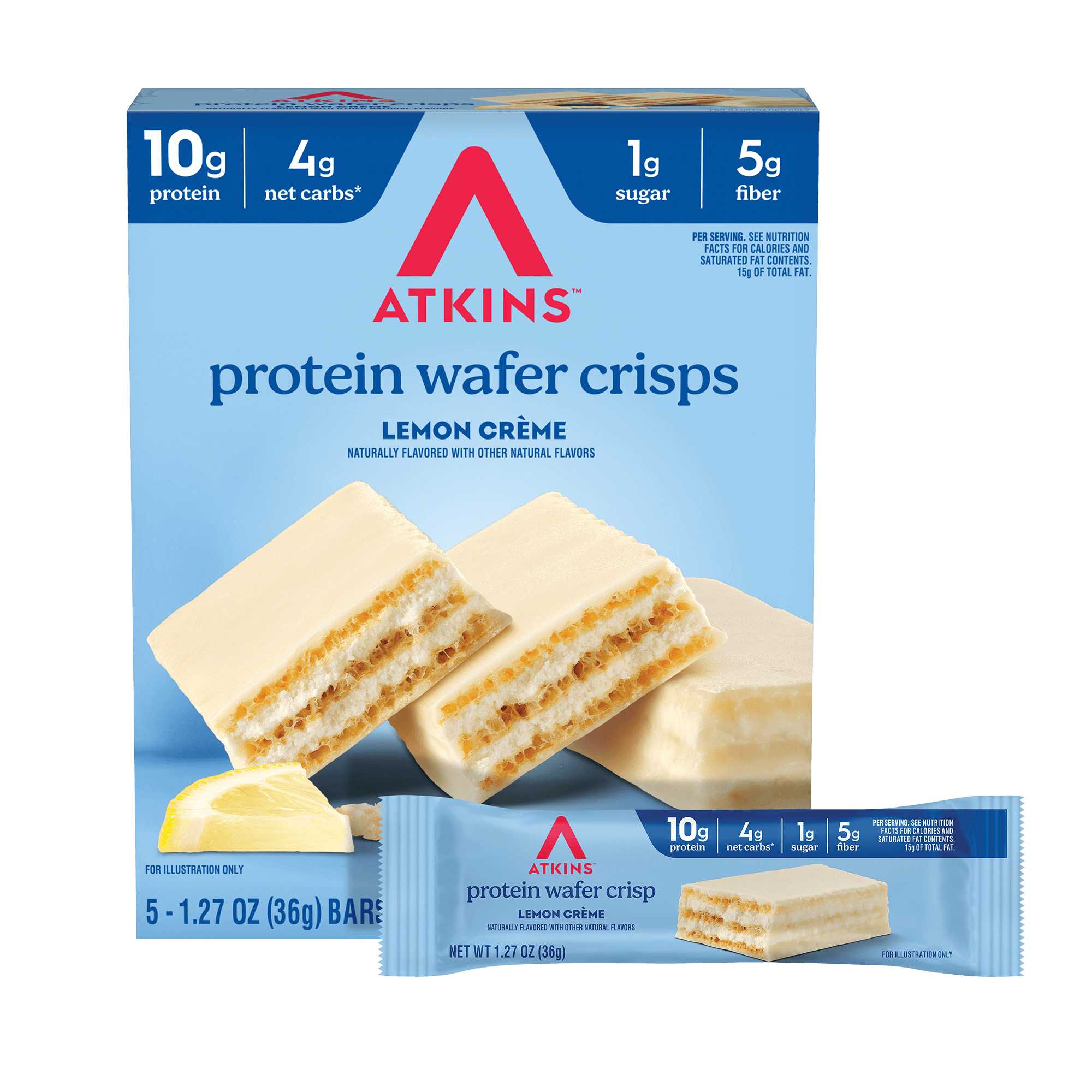 Lemon Cr??me Protein Wafer Crisps